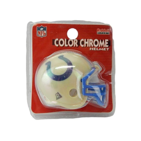 New Riddle Sports Mini Color Chrome Football Helme - Picture 3 of 16